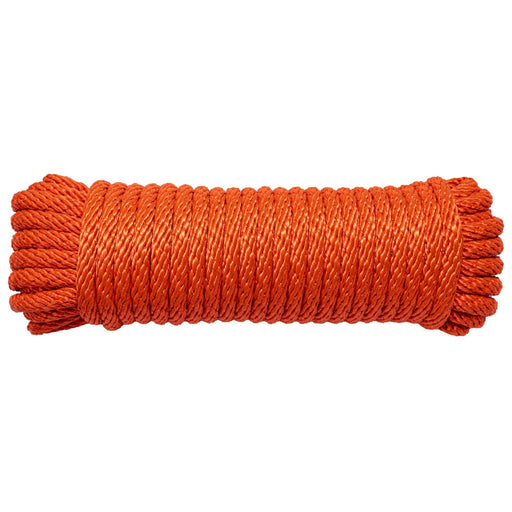 (#12) 3/8 in / 50 ft / Orange SK-SBN-38x50-Orange RopeHub Solid Braid Rope