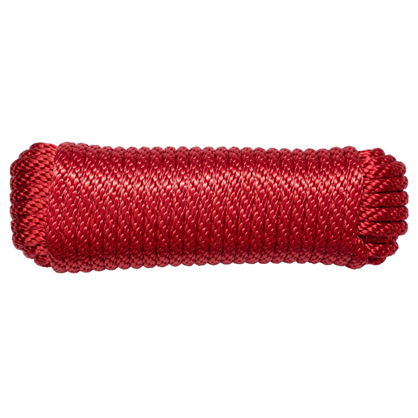 (#12) 3/8 in / 50 ft / Red SK-SBN-38x50-Red RopeHub Solid Braid Rope