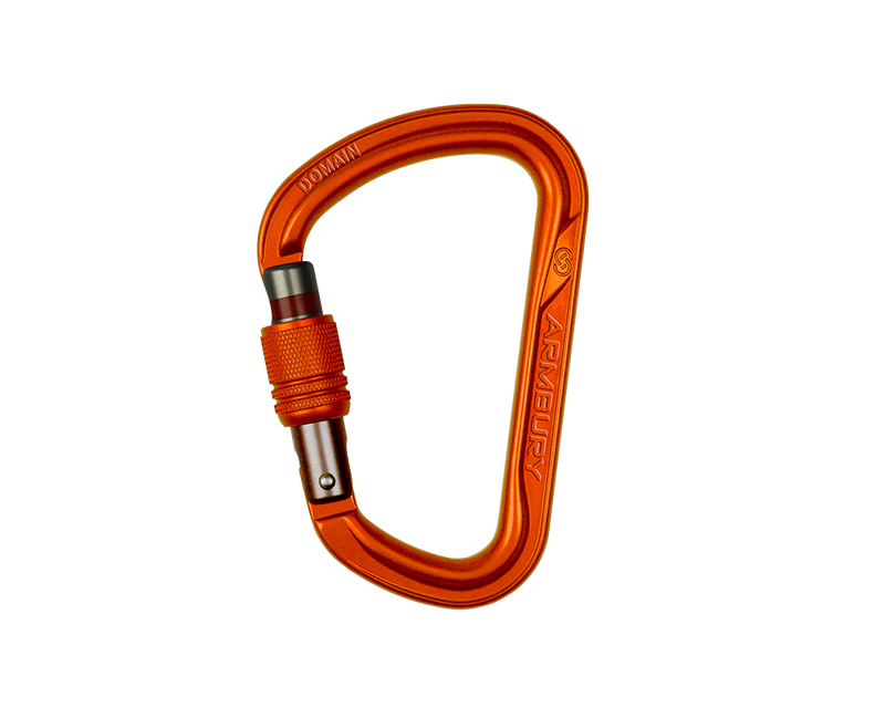 Armbury Domain SG D-Shaped Screw-Lock Carabiner