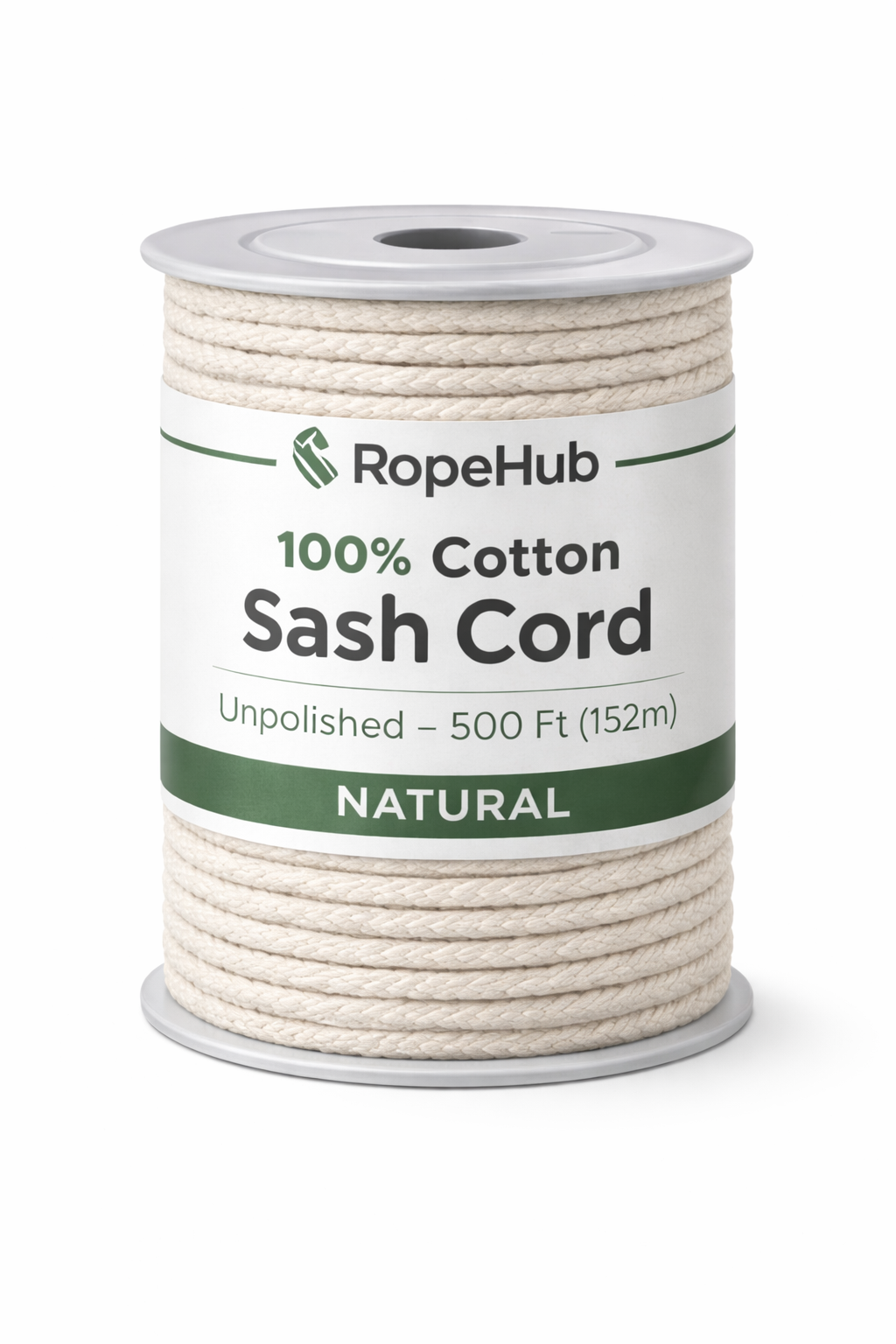 Cotton Sash Cord Natural White, Window Sash Replacement, Clotheslines, Theater, All-Purpose Rope