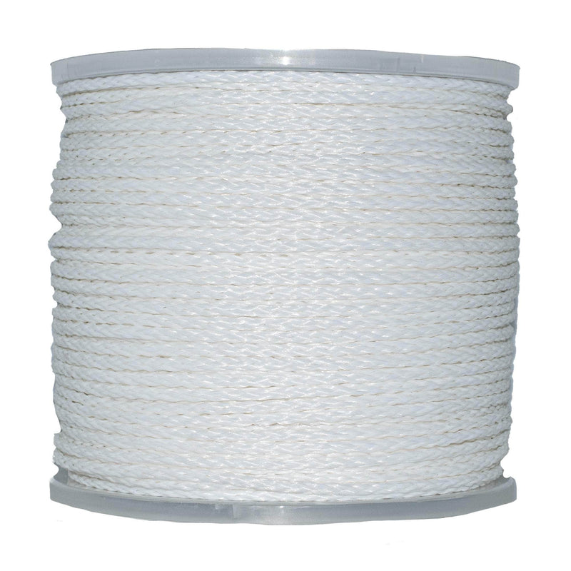 3/16 in / 1000 ft / White SK-HBPP-316x1000-White RopeHub Hollow Braid Rope