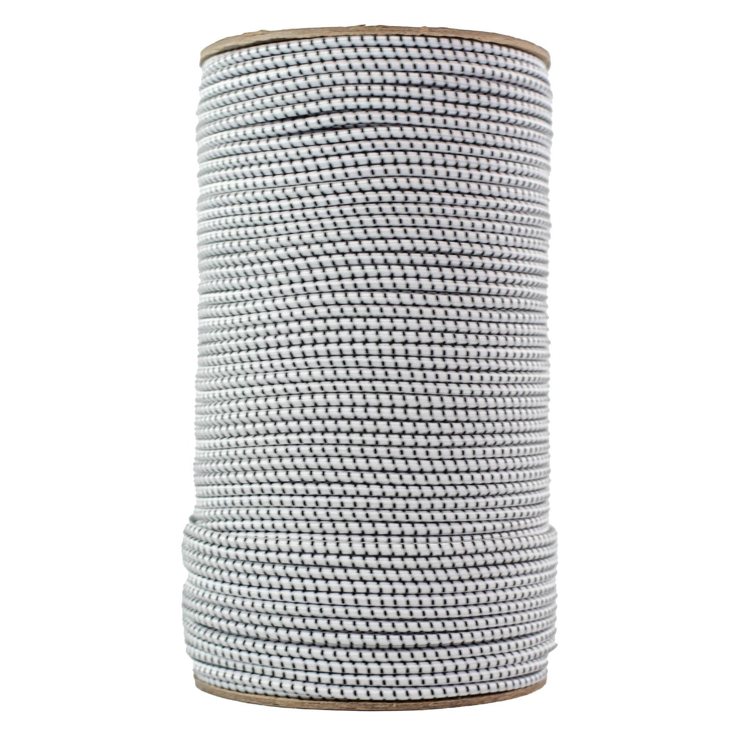 3/16 in / 500 ft - Spool / White w Black Tracer SKPPSC-316x500-WhiteBT RopeHub Shock Cord