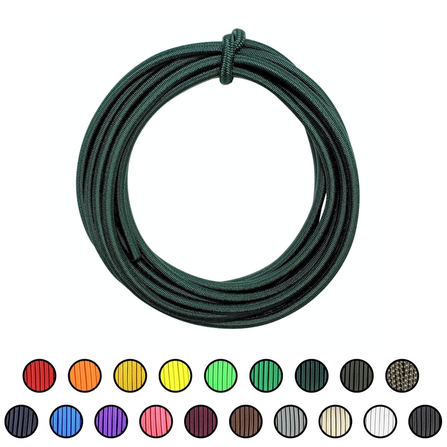 3/16" x 10ft / Emerald Green SKSC3/16-10ft-EmeraldGreen RopeHub Shock Cord