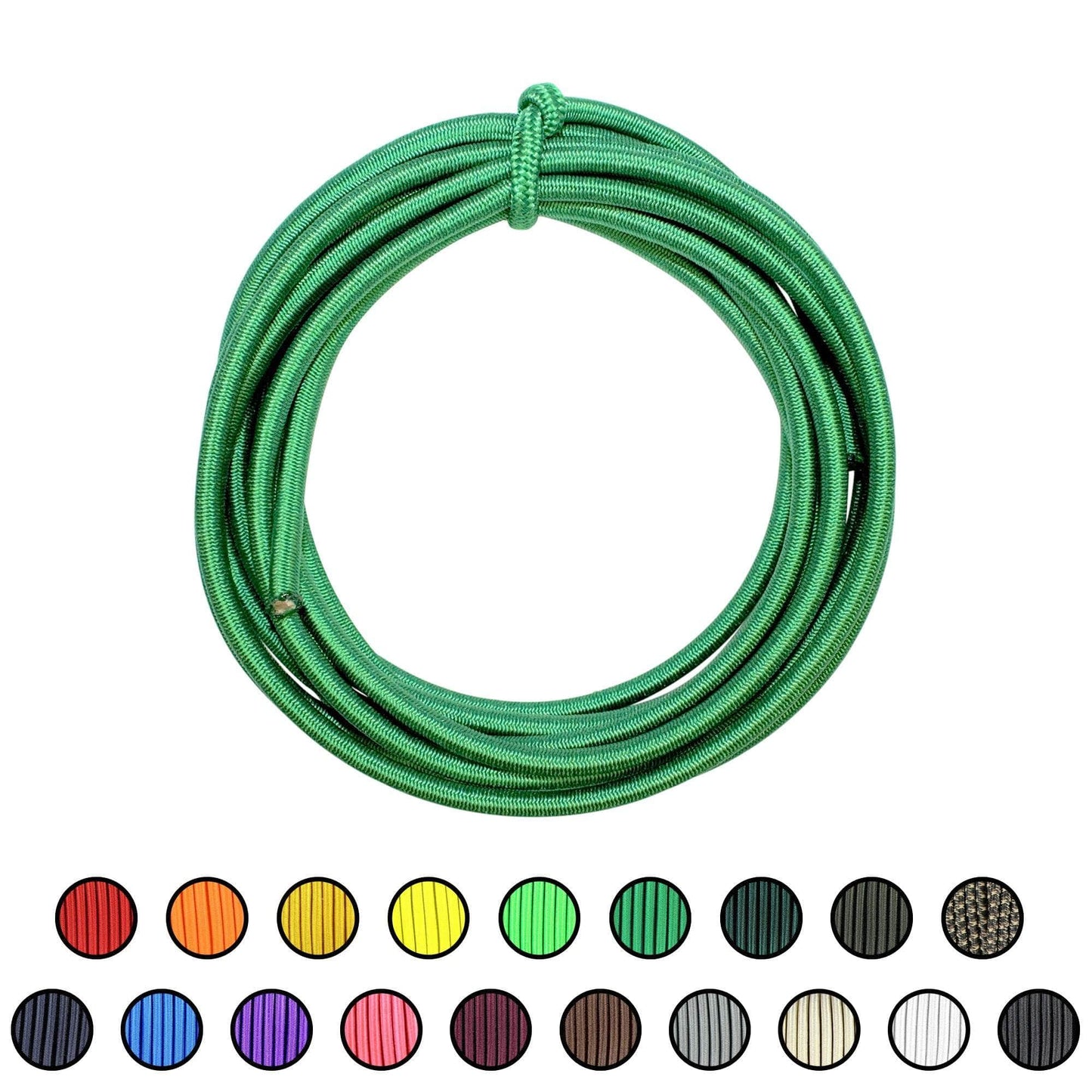 3/16" x 10ft / Kelly Green SKSC3/16-10ft-KellyGreen RopeHub Shock Cord