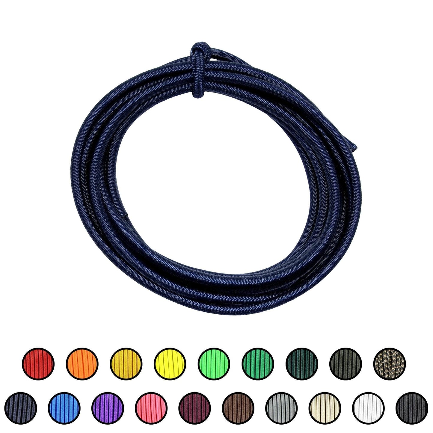 3/16" x 10ft / Midnight Blue SKSC3/16-10ft-MidnightBlue RopeHub Shock Cord