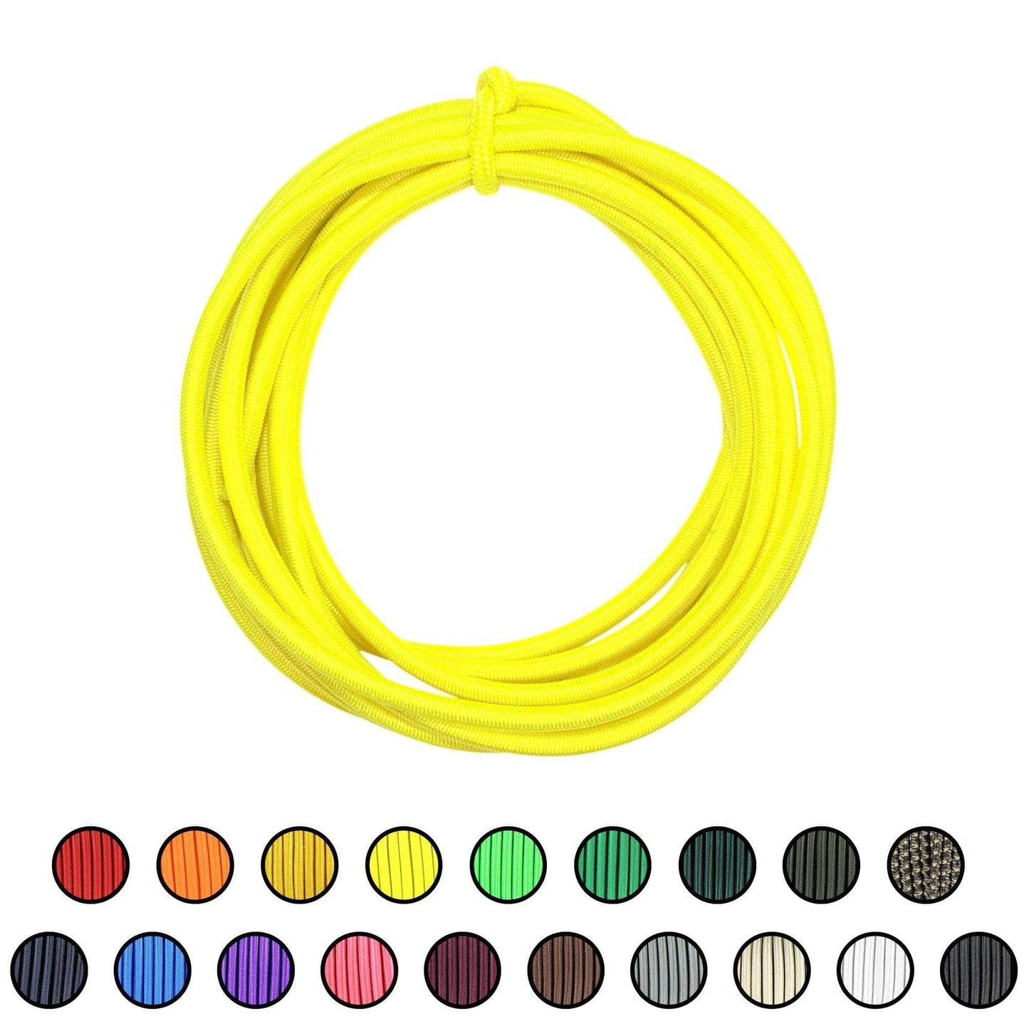 3/16" x 10ft / Neon Yellow SKSC3/16-10ft-NeonYellow RopeHub Shock Cord