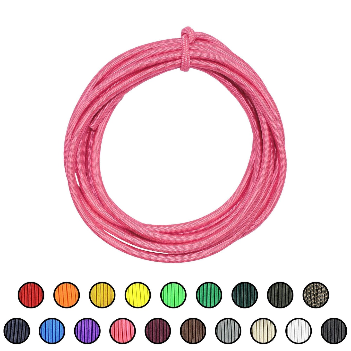 3/16" x 10ft / Pink SKSC3/16-10ft-Pink RopeHub Shock Cord