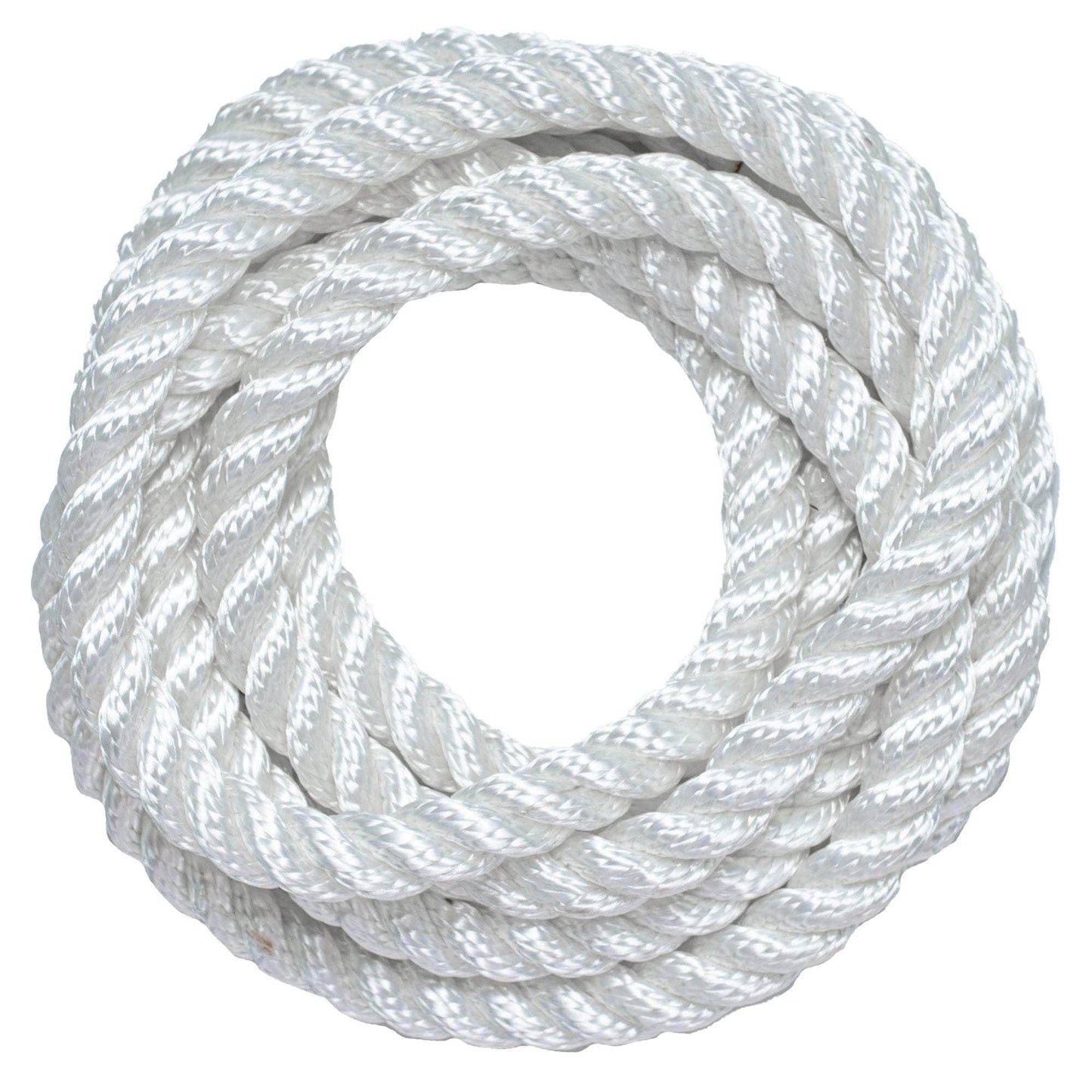 3/4 in / 10 ft / White SK-TP-34x10ft-White RopeHub Twisted Rope