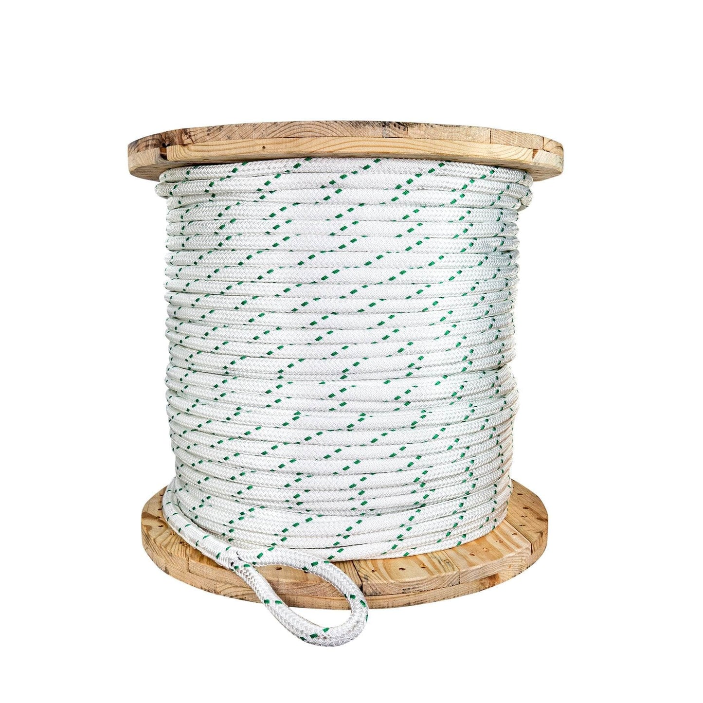 3/4 in / 1200 ft / White (May or May Not Include Green Tracer) SK-DBPR-34x1200 RopeHub Double Braid Rope