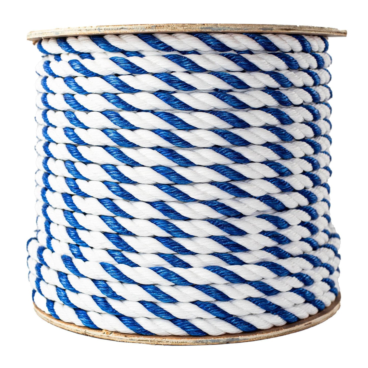 3/4 in / 300 ft / Blue / White SK-PPR-3-4x300ft-BlueWhite RopeHub Twisted Rope