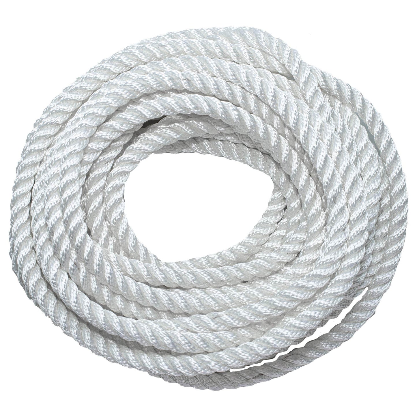 3/4 in / 50 ft / White SK-TP-34x50ft-White RopeHub Twisted Rope