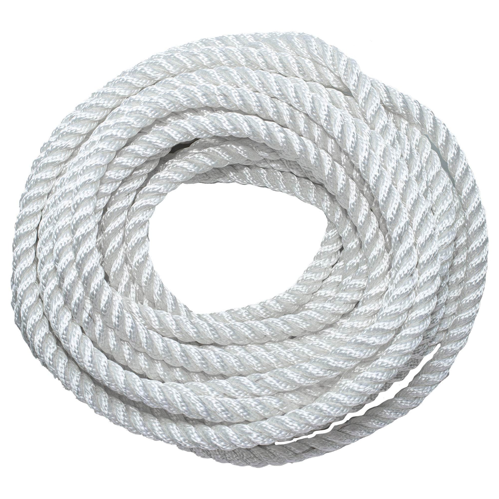 3/4 in / 50 ft / White SK-TP-34x50ft-White RopeHub Twisted Rope