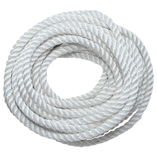 3/4 in / 50 ft / White SK-TP-34x50ft-White RopeHub Twisted Rope