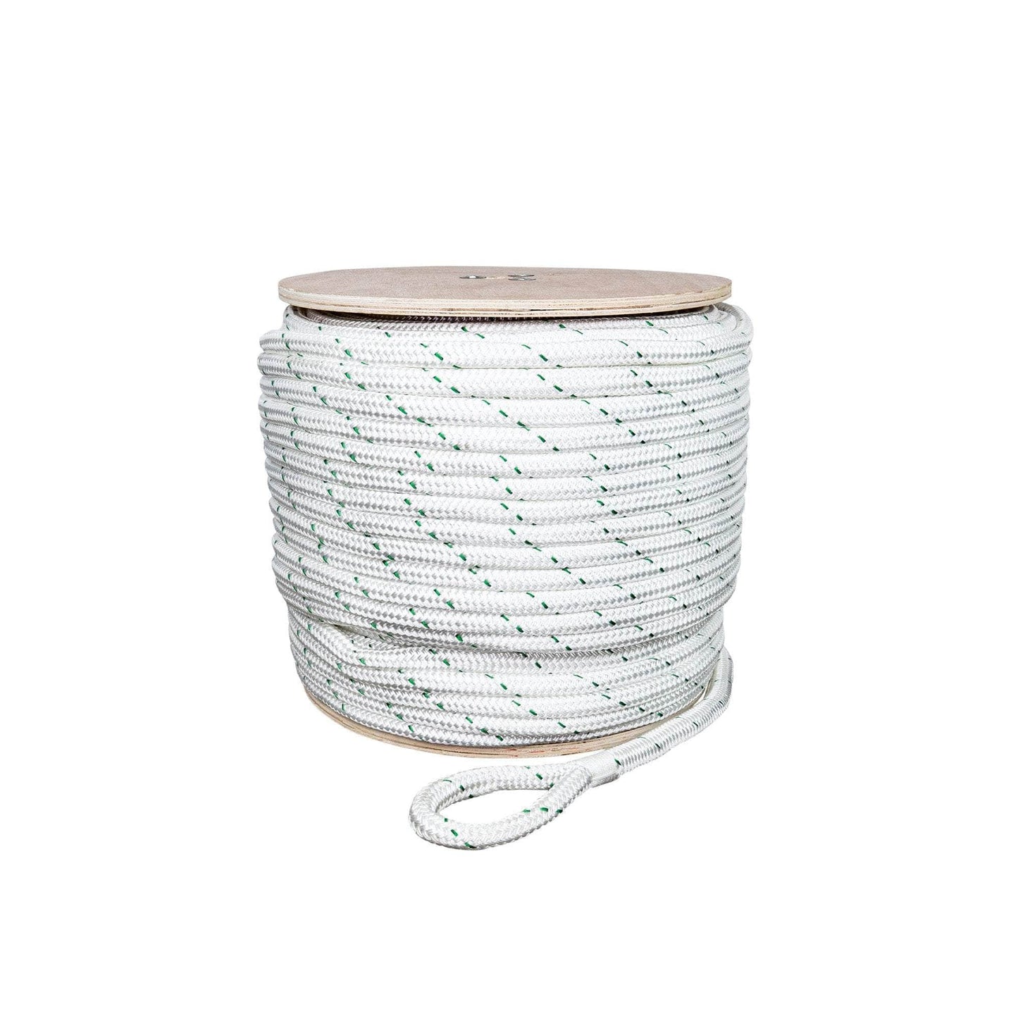 3/4 in / 600 ft / White (May or May Not Include Green Tracer) SK-DBPR-34x600 RopeHub Double Braid Rope