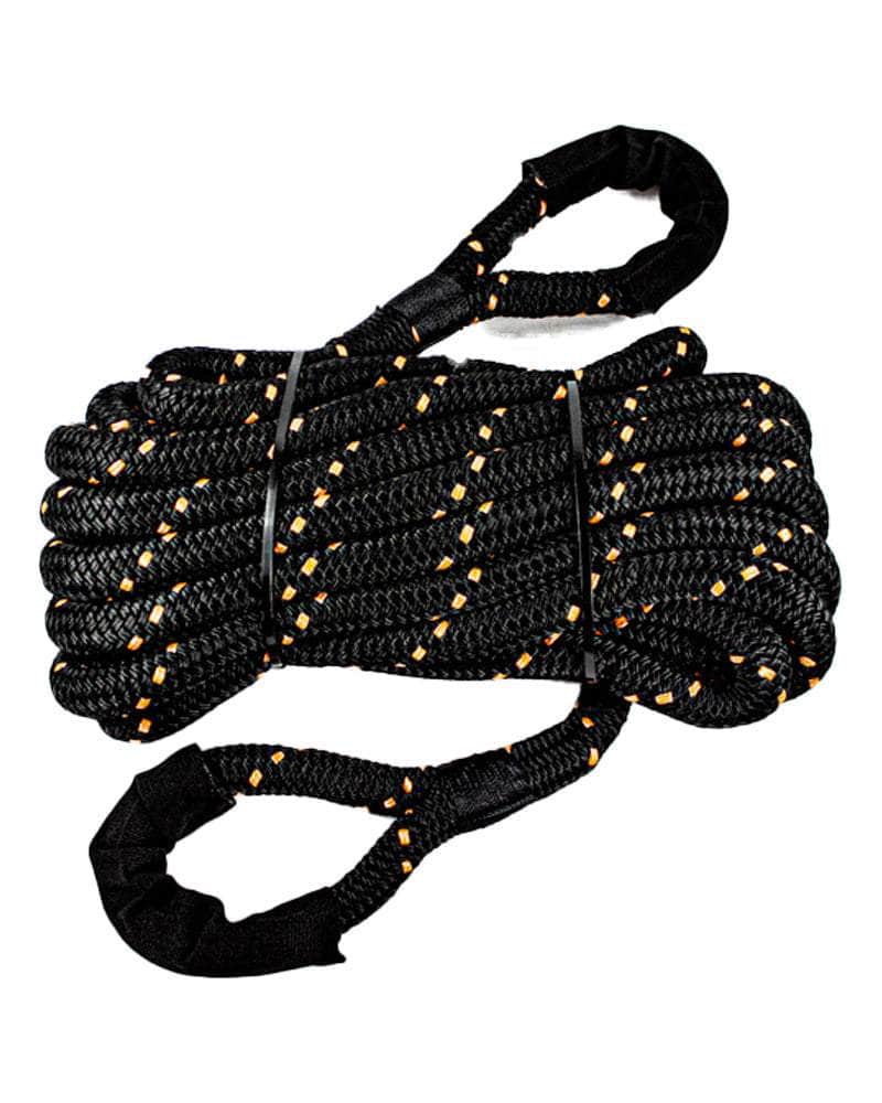 3/4 in x 30 ft / Black w OrangeFleck SK-DBRR-34x30-Black-Orange RopeHub Rope