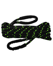 3/8 in x 20 ft / Black w GreenFleck SK-DBRR-38x20-Black-Green RopeHub Rope