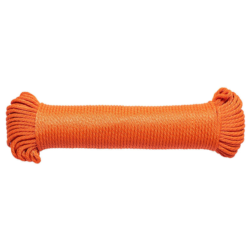 (#4) 1/8 in / 100 ft / Orange SK-SBN-18x100-Orange RopeHub Solid Braid Rope