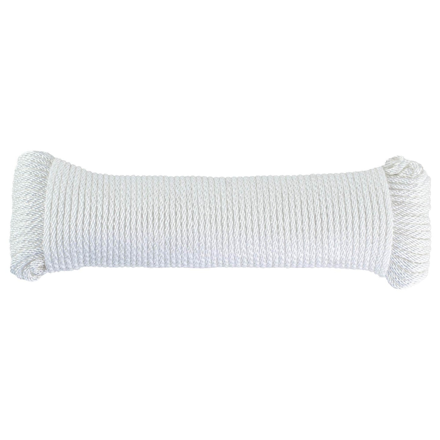 (#4) 1/8 in / 100 ft / White SK-SBP-18x100-White RopeHub Solid Braid Rope