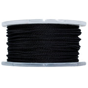 (#4) 1/8 in / 250 ft / Black SK-SBP-18x250-Black RopeHub Solid Braid Rope