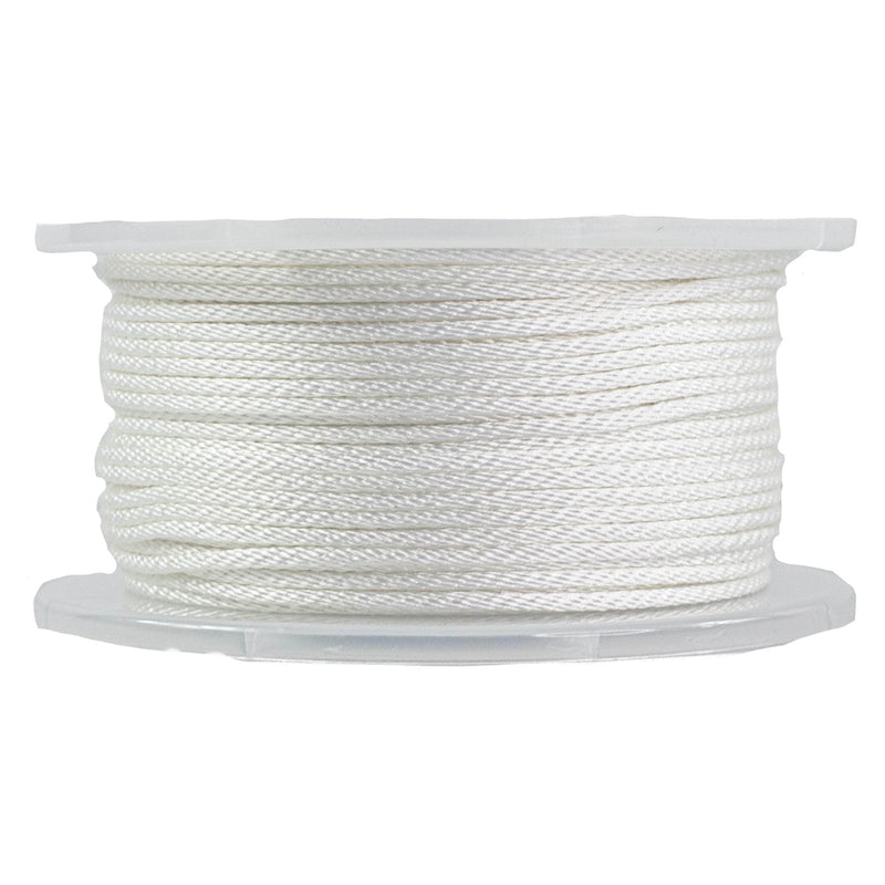 (#4) 1/8 in / 250 ft / White SK-SBP-18x250-White RopeHub Solid Braid Rope