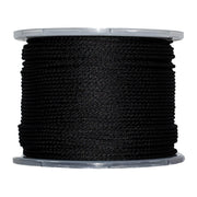 (#4) 1/8 in / 500 ft / Black SK-SBP-18x500-Black RopeHub Solid Braid Rope