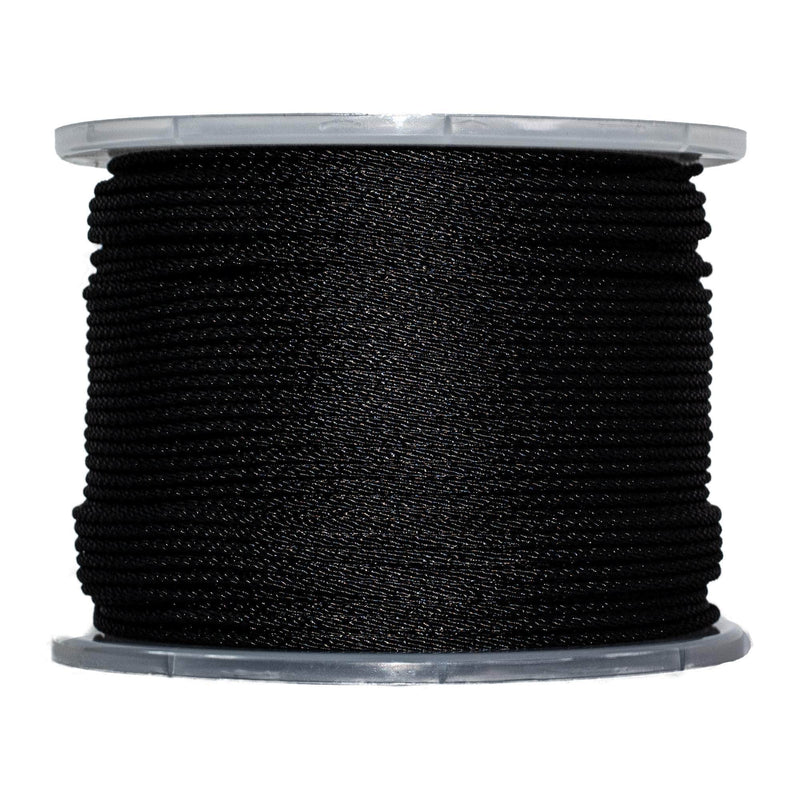 (#4) 1/8 in / 500 ft / Black SK-SBP-18x500-Black RopeHub Solid Braid Rope