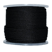 (#5) 5/32 in / 250 ft / Black SK-SBP-532x250-Black RopeHub Solid Braid Rope