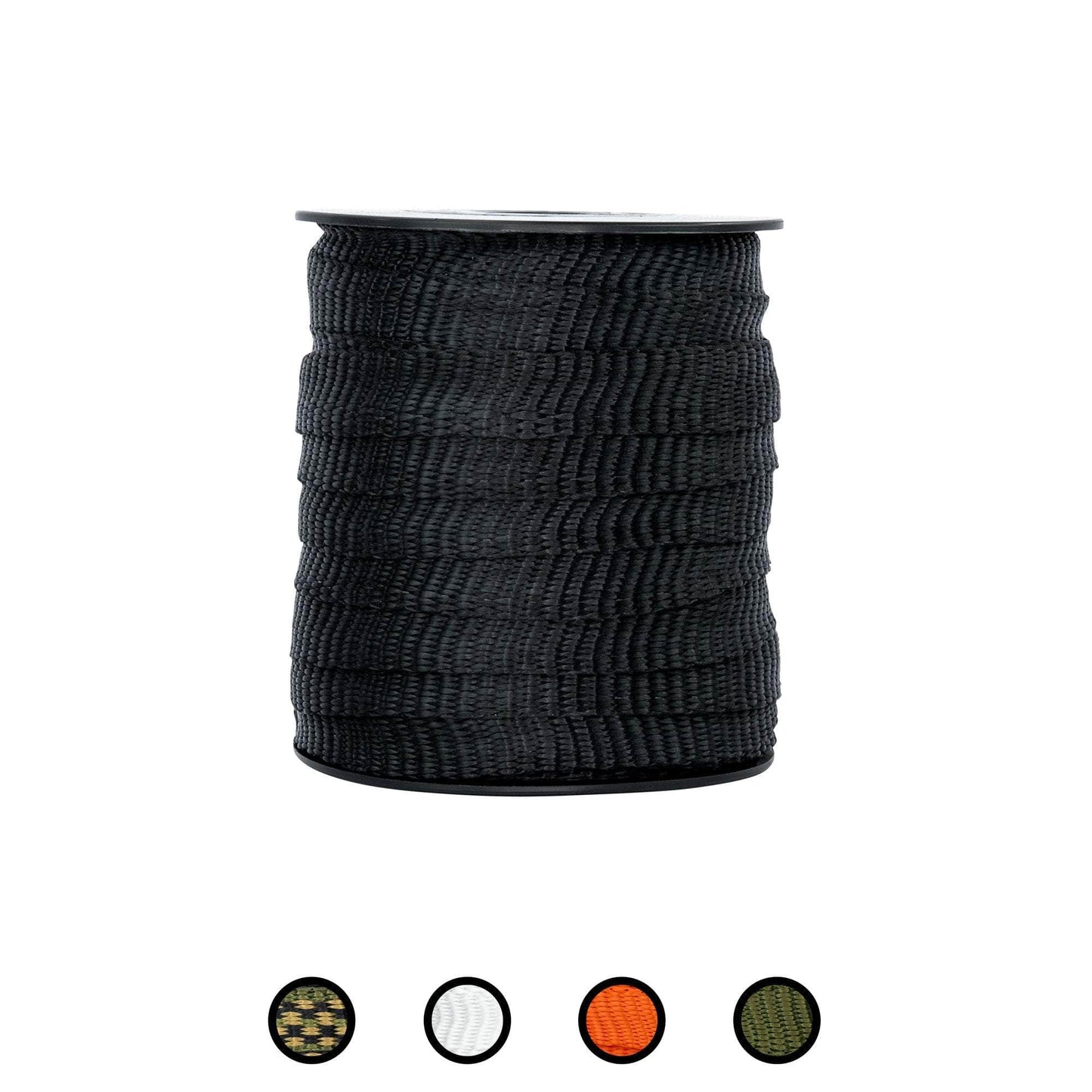 5/8 in / 100 ft / Black SK-Flat-58x100-Black RopeHub Webbing