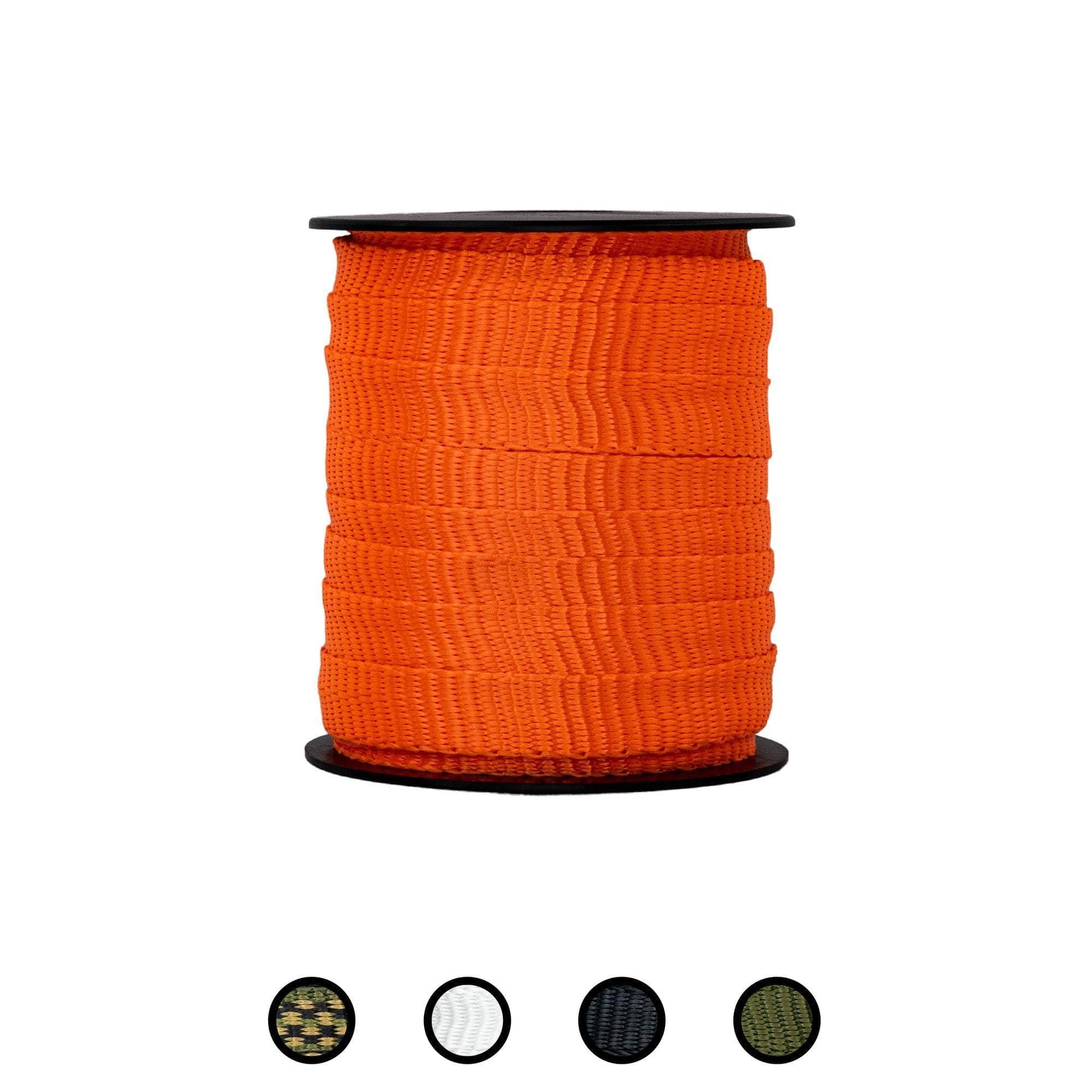 5/8 in / 100 ft / Orange SK-Flat-58x100-Orange RopeHub Webbing