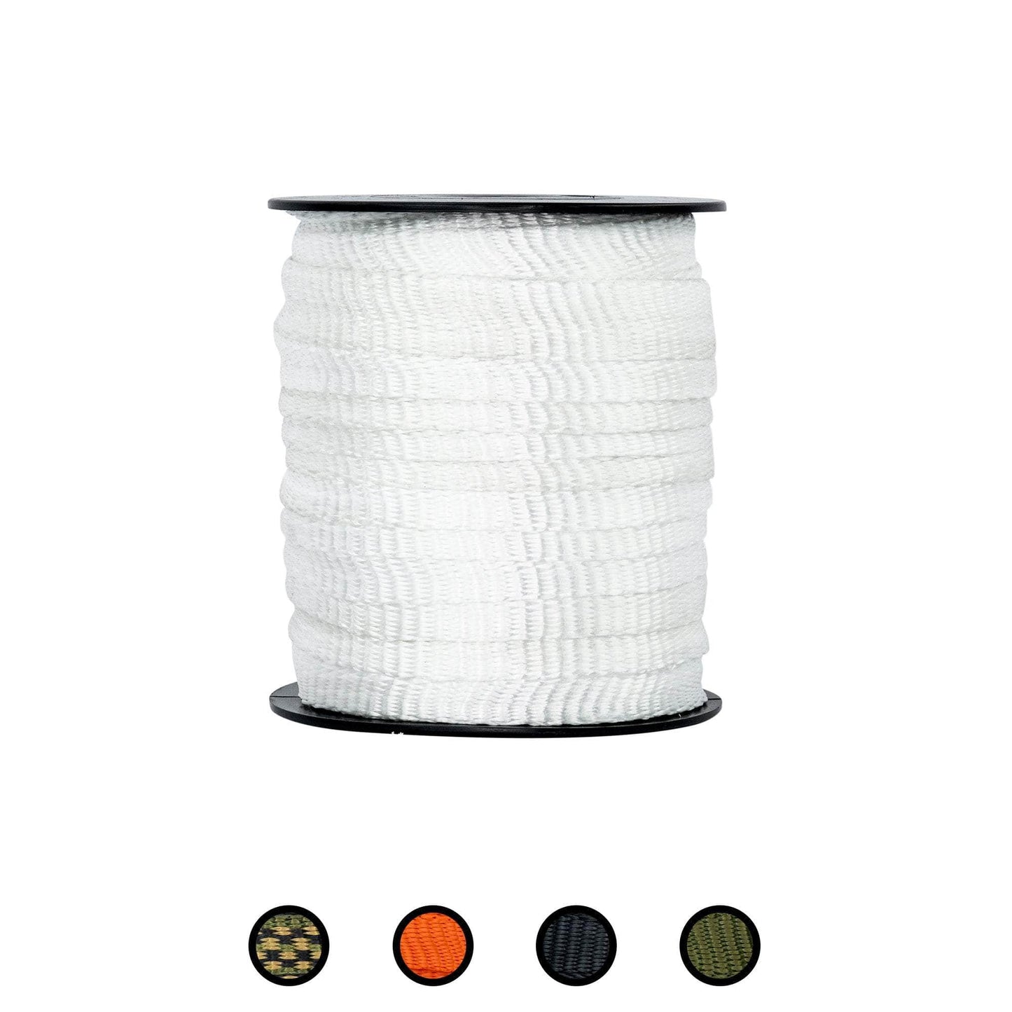 5/8 in / 100 ft / White SK-Flat-58x100-White RopeHub Webbing