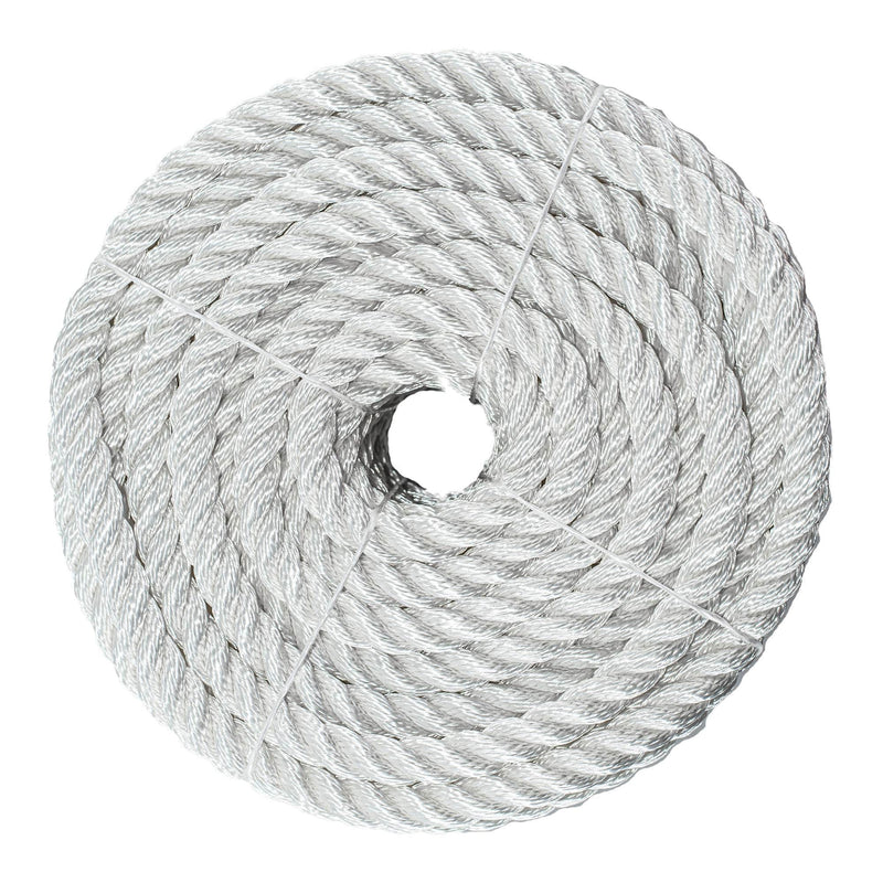 5/8 in / 100 ft / White SK-TN-5-8x100ft-White RopeHub Twisted Rope