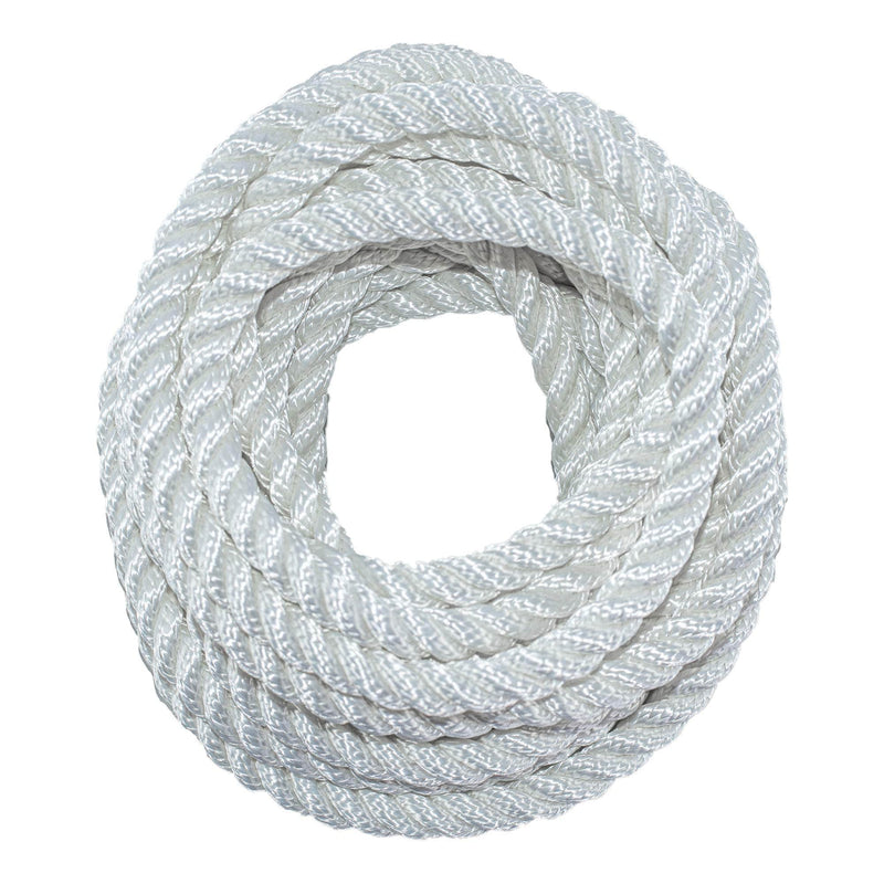 5/8 in / 25 ft / White SK-TP-58x25ft-White RopeHub Twisted Rope