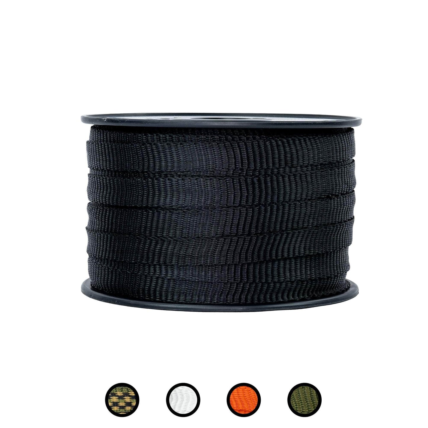 5/8 in / 300 ft / Black SK-Flat-58x300-Black RopeHub Webbing