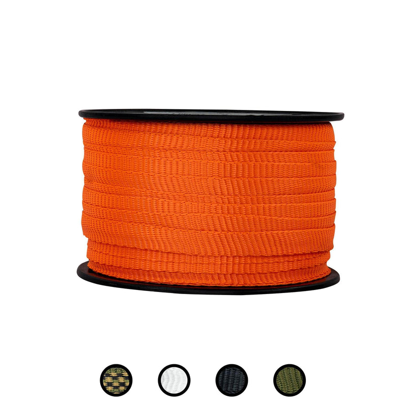 5/8 in / 300 ft / Orange SK-Flat-58x300-Orange RopeHub Webbing