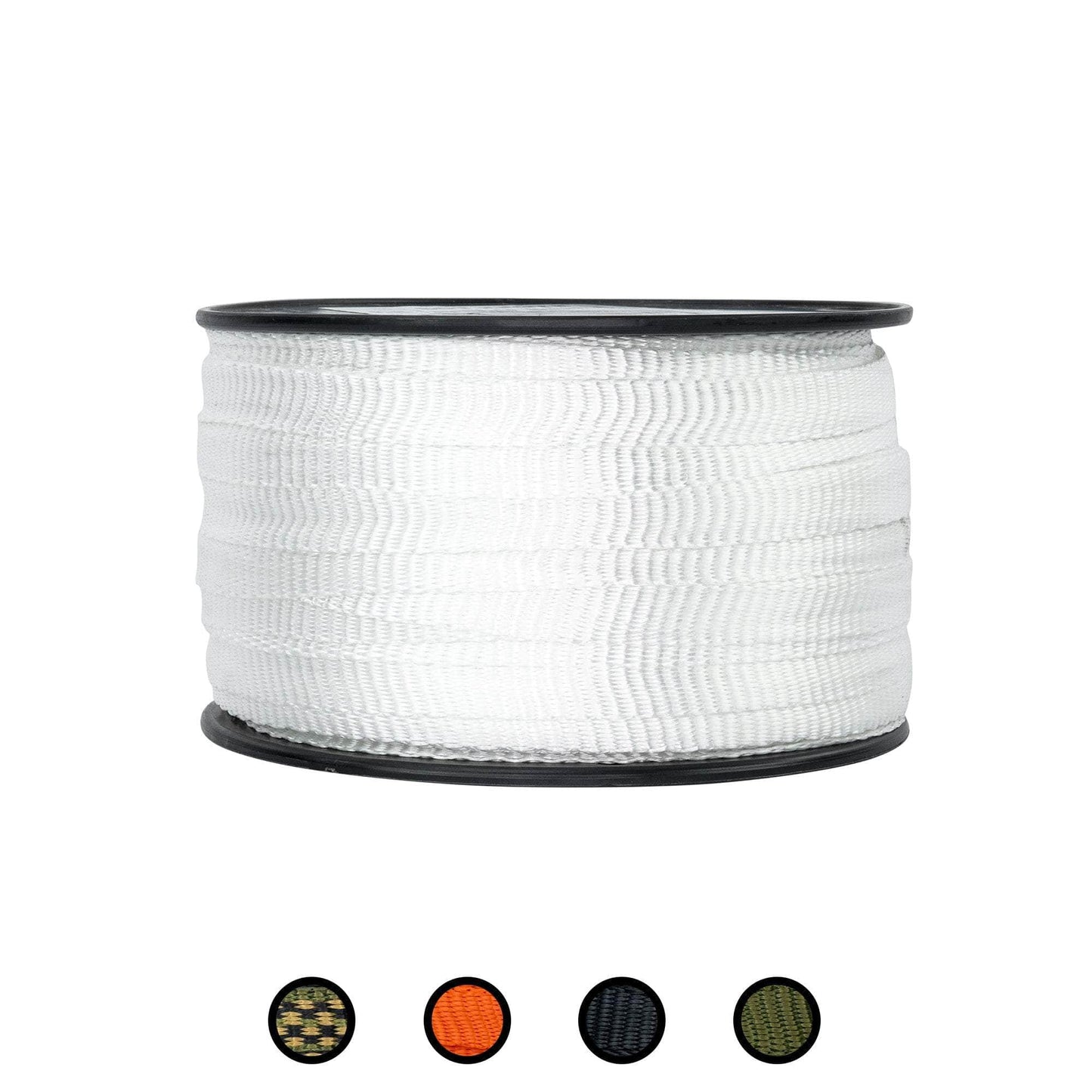 5/8 in / 300 ft / White SK-Flat-58x300-White RopeHub Webbing