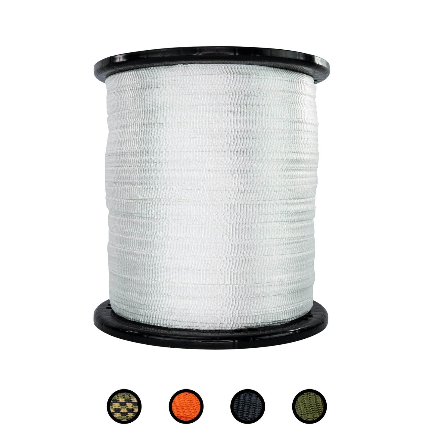 5/8 in / 500 ft / White SK-Flat-58x500-White RopeHub Webbing
