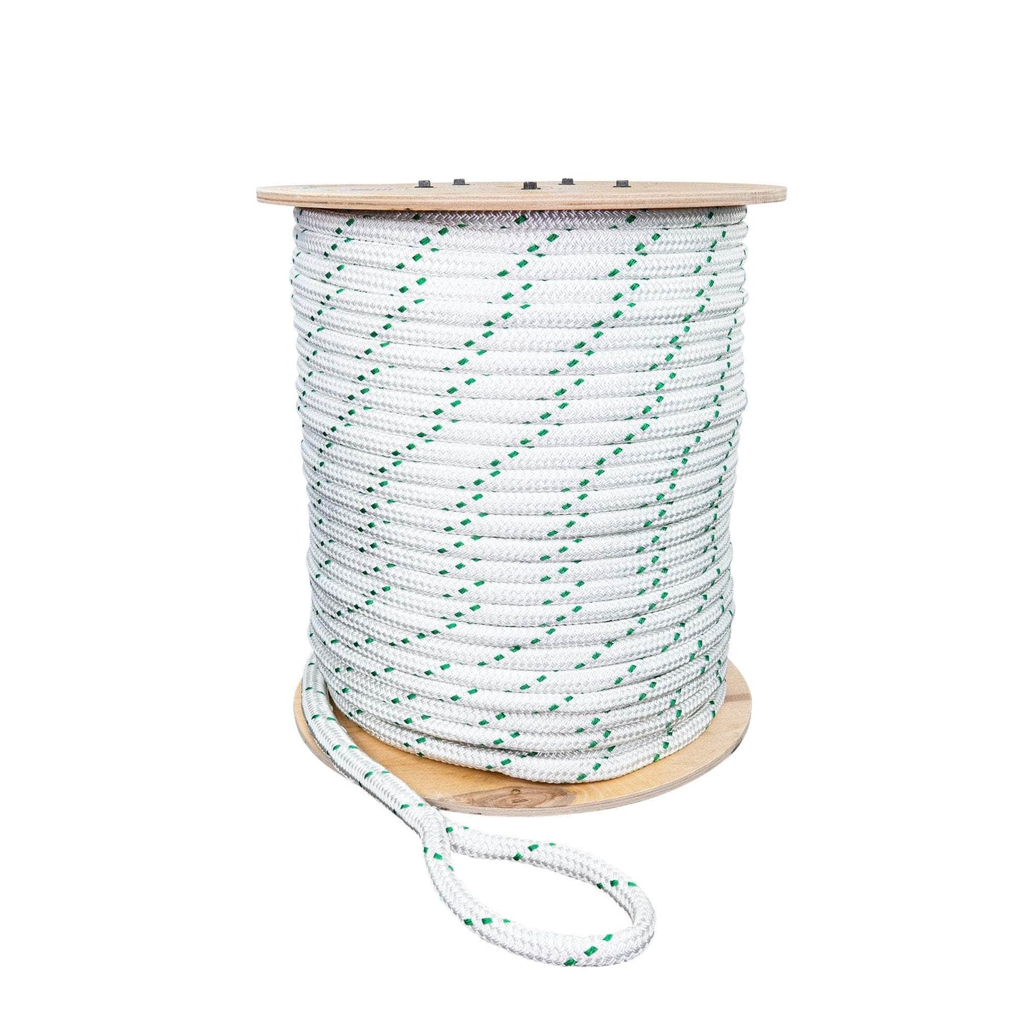 5/8 in / 600 ft / White (May or May Not Include Green Tracer) SK-DBPR-58x600 RopeHub Double Braid Rope