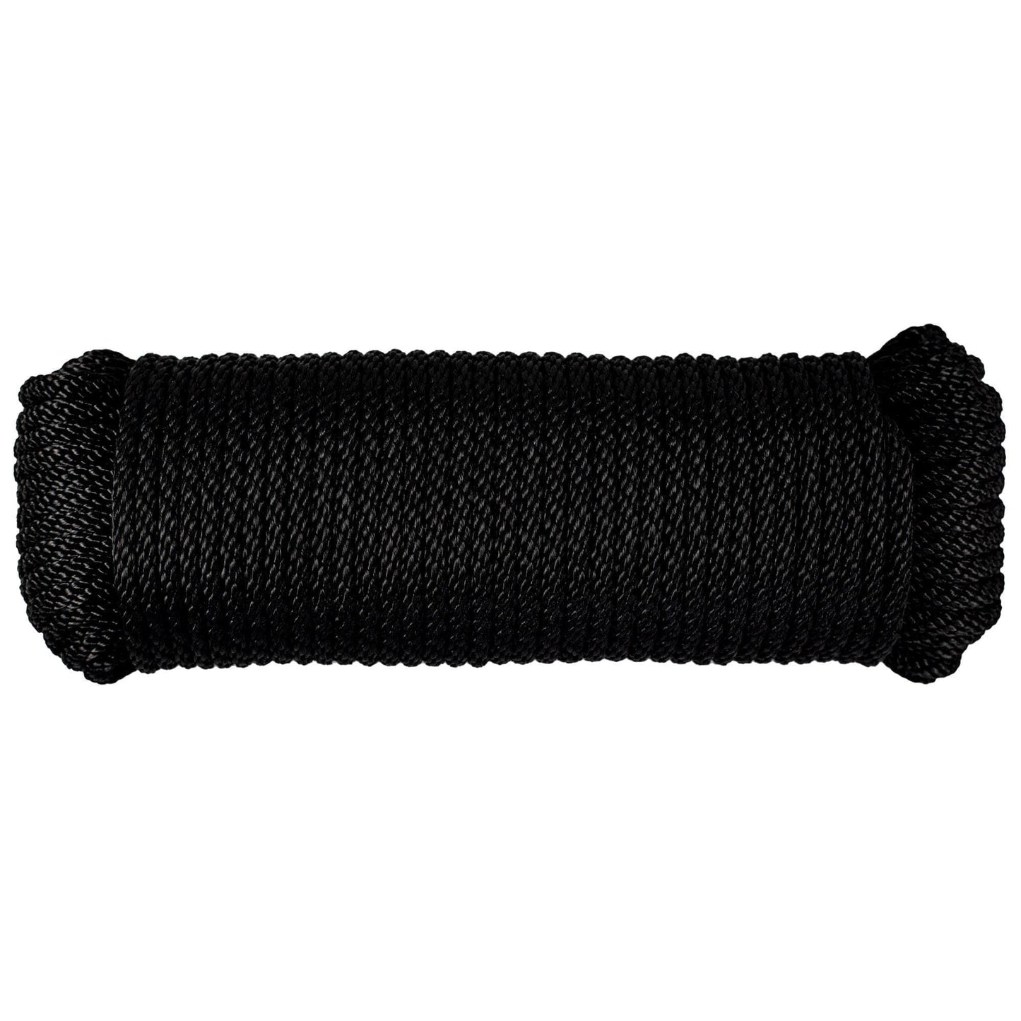 (#6) 3/16 in / 100 ft / Black SK-SBP-316x100-Black RopeHub Solid Braid Rope
