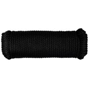 (#6) 3/16 in / 100 ft / Black SK-SBP-316x100-Black RopeHub Solid Braid Rope