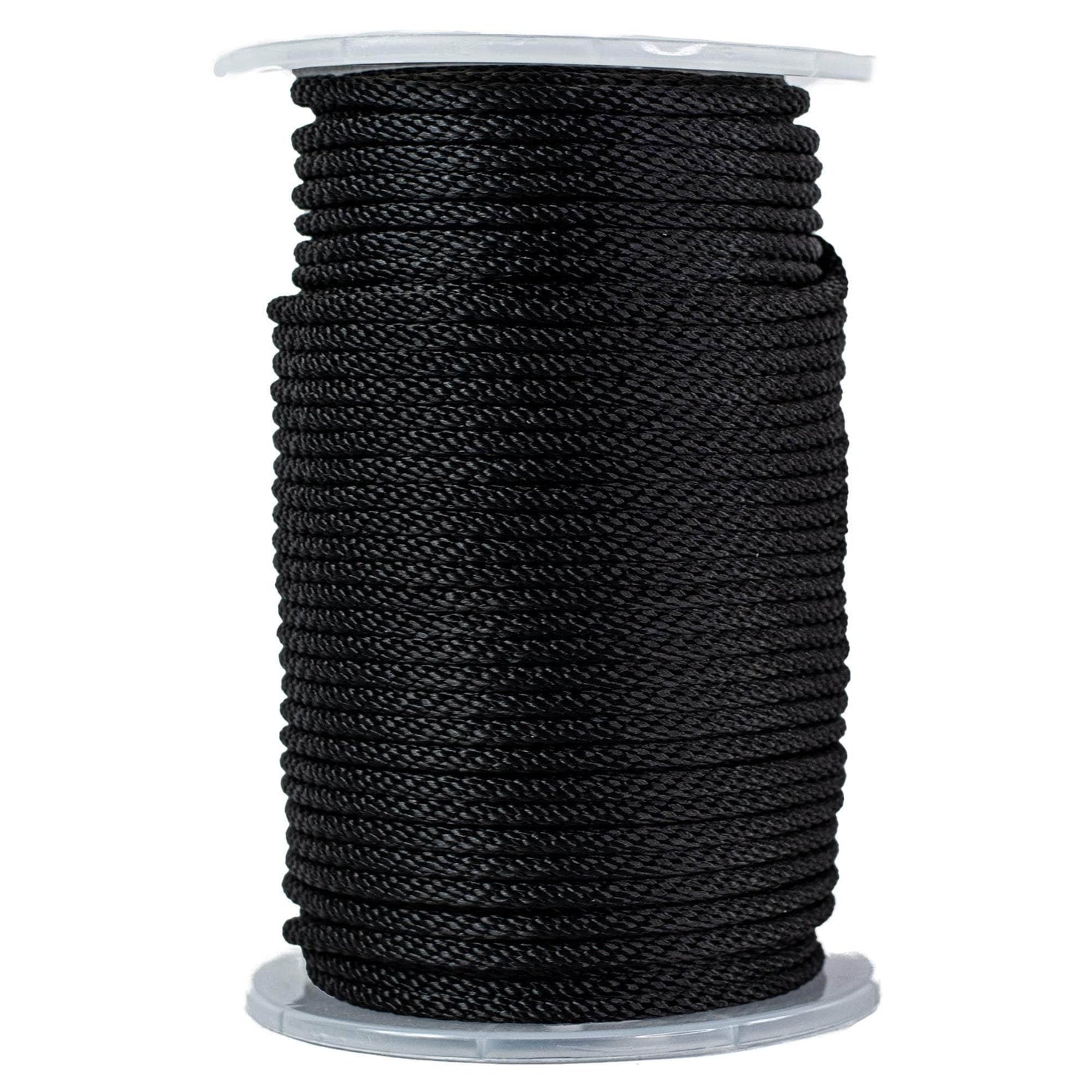 (#6) 3/16 in / 250 ft / Black SK-SBP-316x250-Black RopeHub Solid Braid Rope