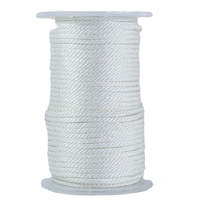 (#6) 3/16 in / 250 ft / White SK-SBP-316x250-White RopeHub Solid Braid Rope