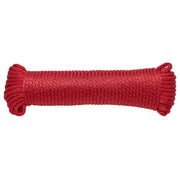 (#6) 3/16 in / 50 ft / Red SK-SBN-316x50-Red RopeHub Solid Braid Rope
