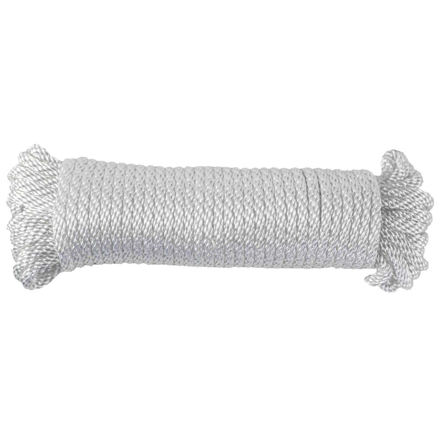 (#6) 3/16 in / 50 ft / White SK-SBP-316x50-White RopeHub Solid Braid Rope