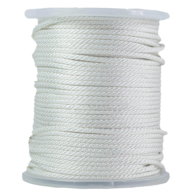 (#6) 3/16 in / 500 ft / White SK-SBP-316x500-White RopeHub Solid Braid Rope