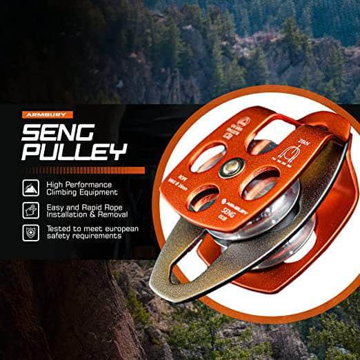 82mm x 158mm / Orange ARM-Pull-SengMobileDouble-Orange RopeHub Climbing Gear
