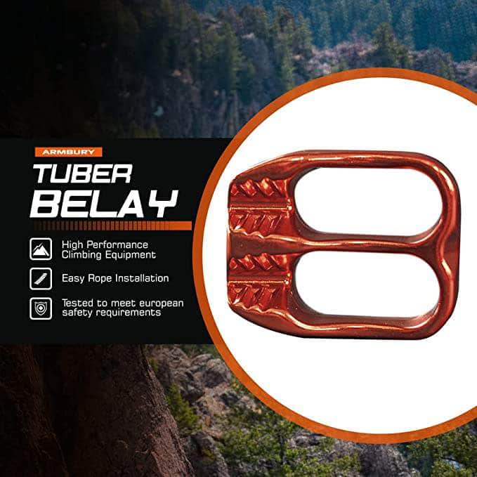 8mm-11mm / Orange ARM-Belay-Tuber-Orange RopeHub Climbing Gear