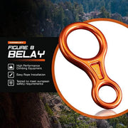 ARM-Belay-Figure8-Orange RopeHub Climbing Gear