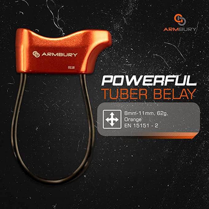8mm-11mm / Orange ARM-Belay-Tuber-Orange RopeHub Climbing Gear