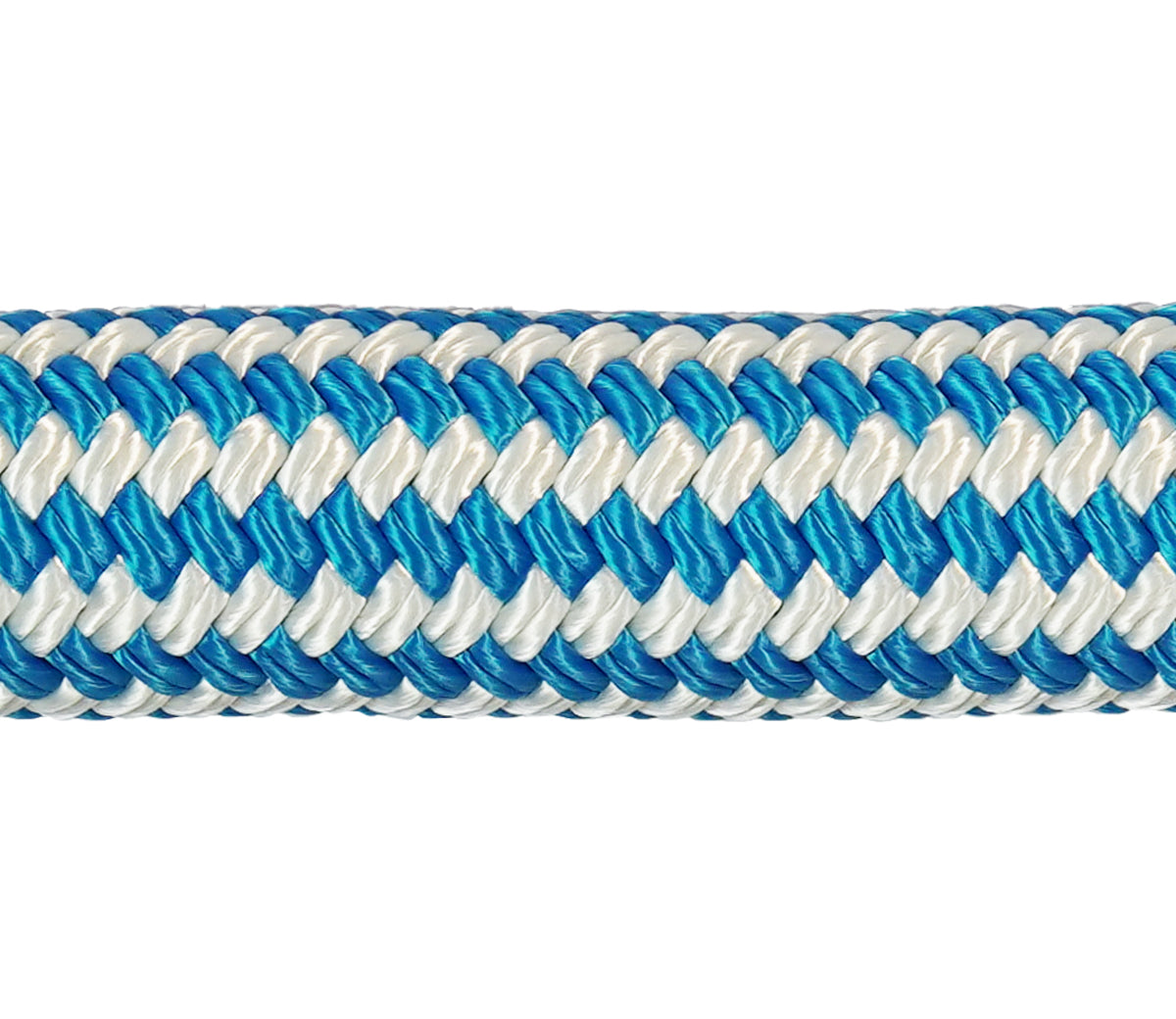 Capella HOPEX PLUS UHMWPE Rope; rope with a 12-strand UHMWPE load-bearing core and a braided polyester jacket