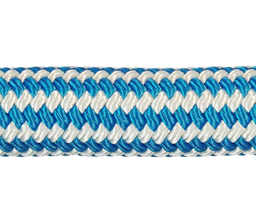 Capella HOPEX PLUS UHMWPE Rope; rope with a 12-strand UHMWPE load-bearing core and a braided polyester jacket